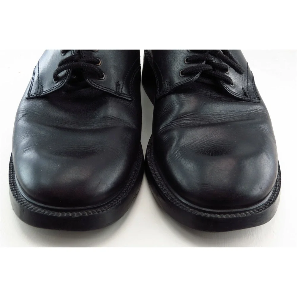 Kenneth Cole Reaction Derby Oxfords Black‎ Leather Men Shoes Size 9.5 Medium